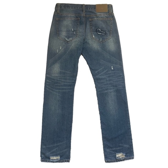 2012 American Legacy Amongst Others Slim Straight Denim Jeans 32x34 Medium Wash - Picture 6 of 12